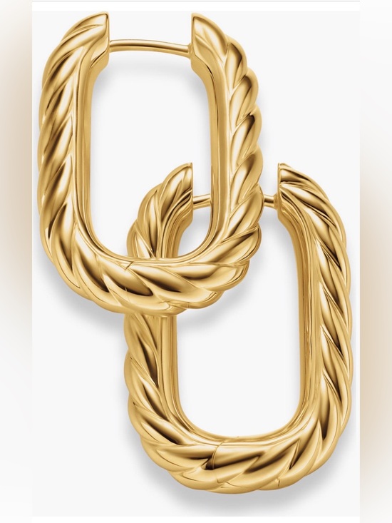David Yurman Jewelry - DY MADISON® CABLE HOOP EARRINGS
18K Yellow Gold, 24.3mm